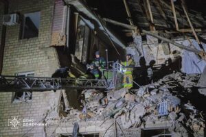 Последствия обстрела Краматорска 22 июня