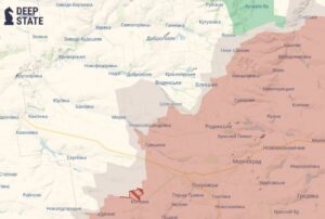 карта DeepState - продвижение ВС РФ под Покровском